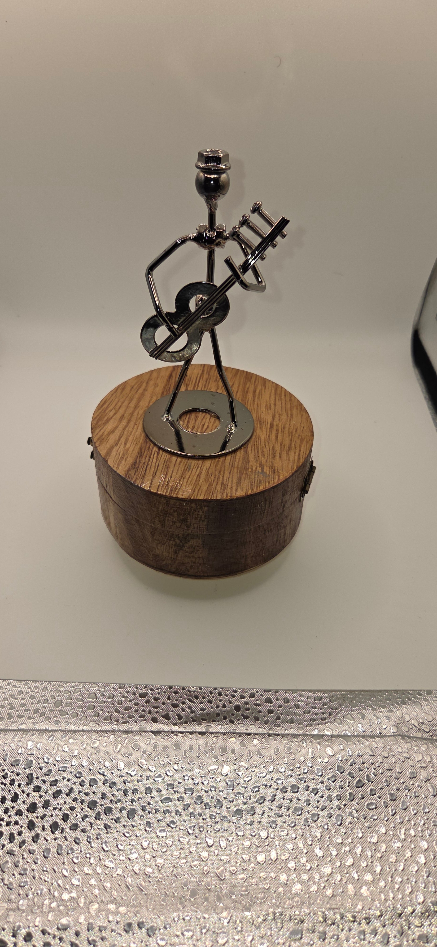 Rotating Guitar Player Music Box
