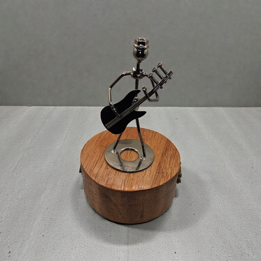 Rotating Guitar Player Music Box
