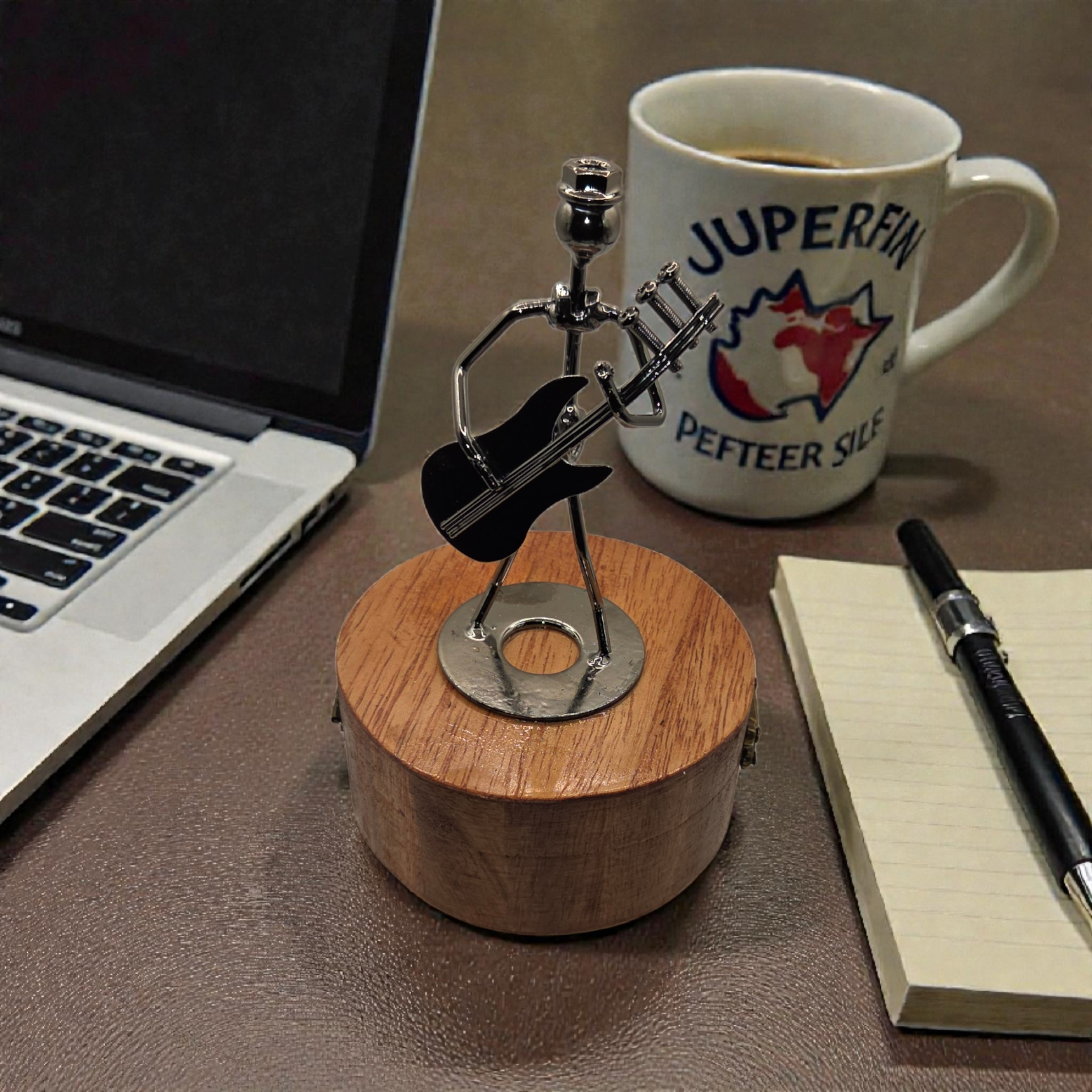 Rotating Guitar Player Music Box