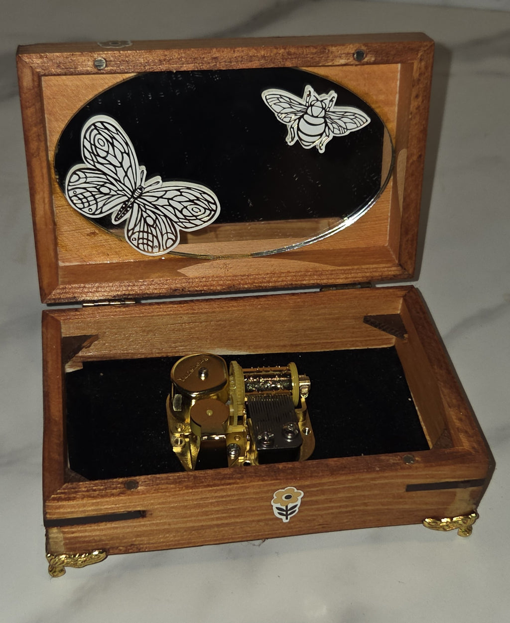 Butterfly Adorned Music Box