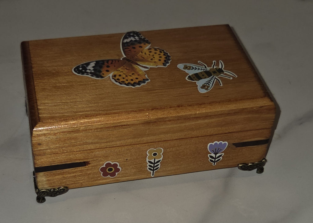 Butterfly Decorated Music Box