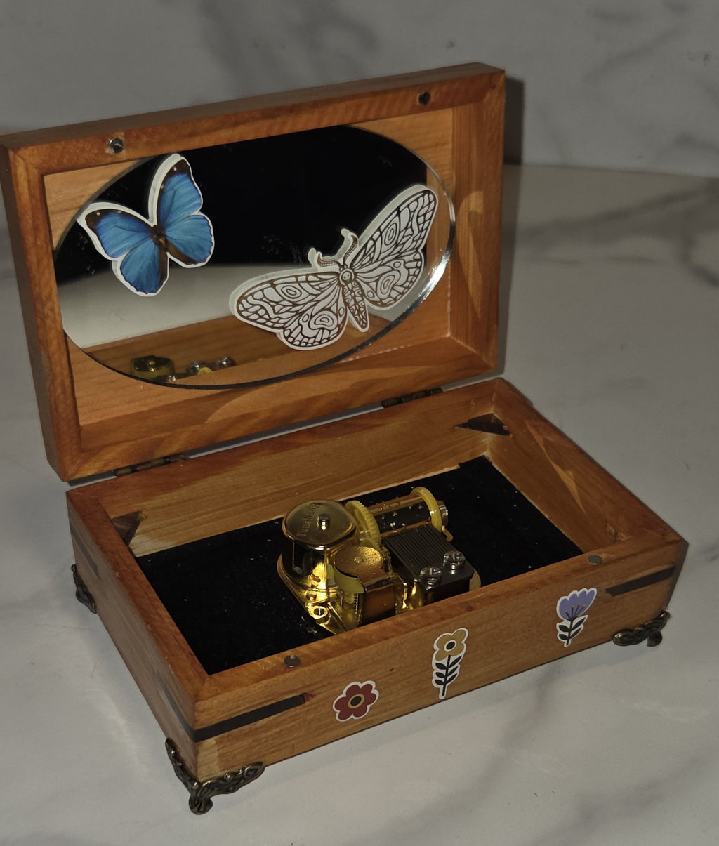 Butterfly Decorated Music Box