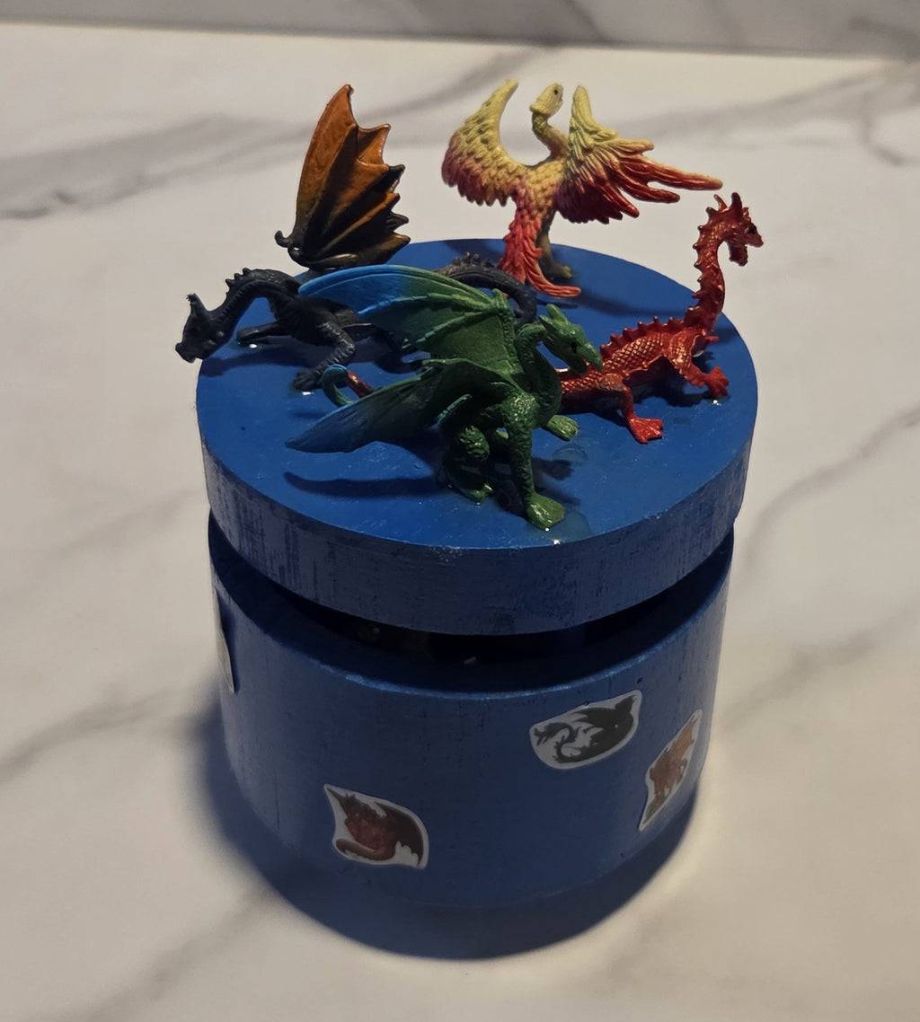 Rotating Dinosaur Music Box
