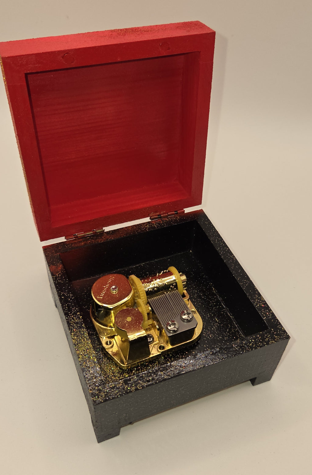 Glitter Adorned Music Box