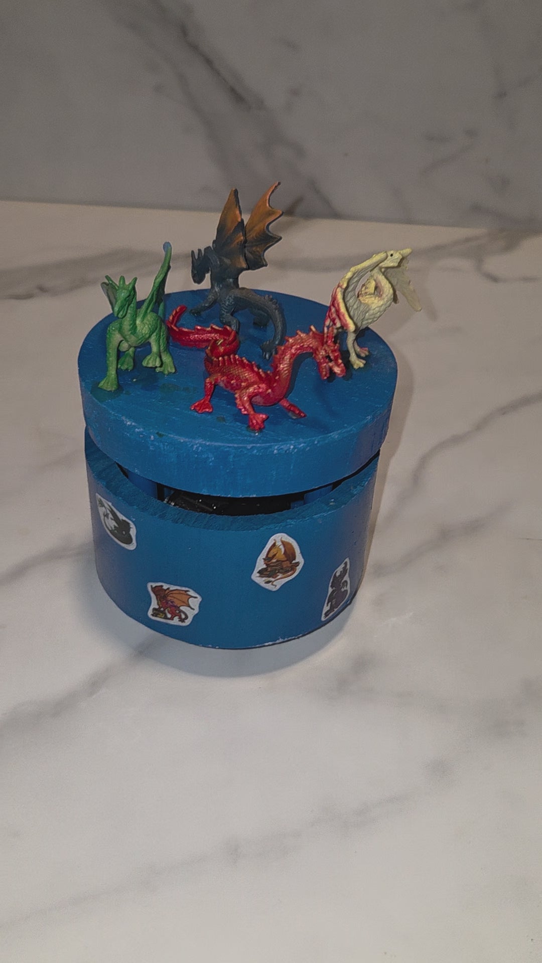 Rotating Dinosaur Music Box