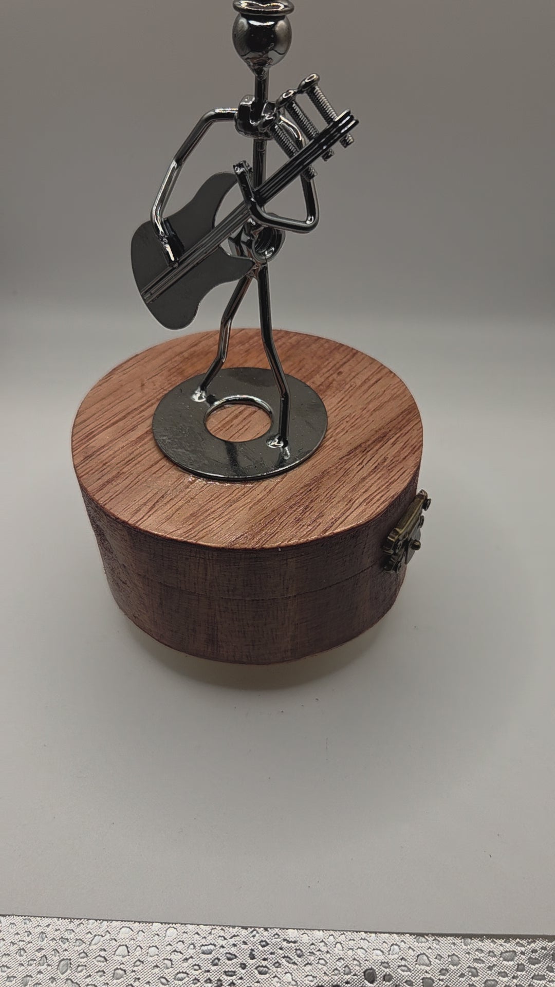 Rotating Guitar Player Music Box